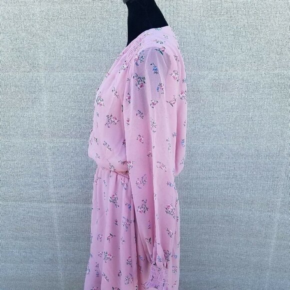1. State Asymmetrical Long sleeves Floral Dress Womens. Size Small. NWT $119 - Picture 6 of 12
